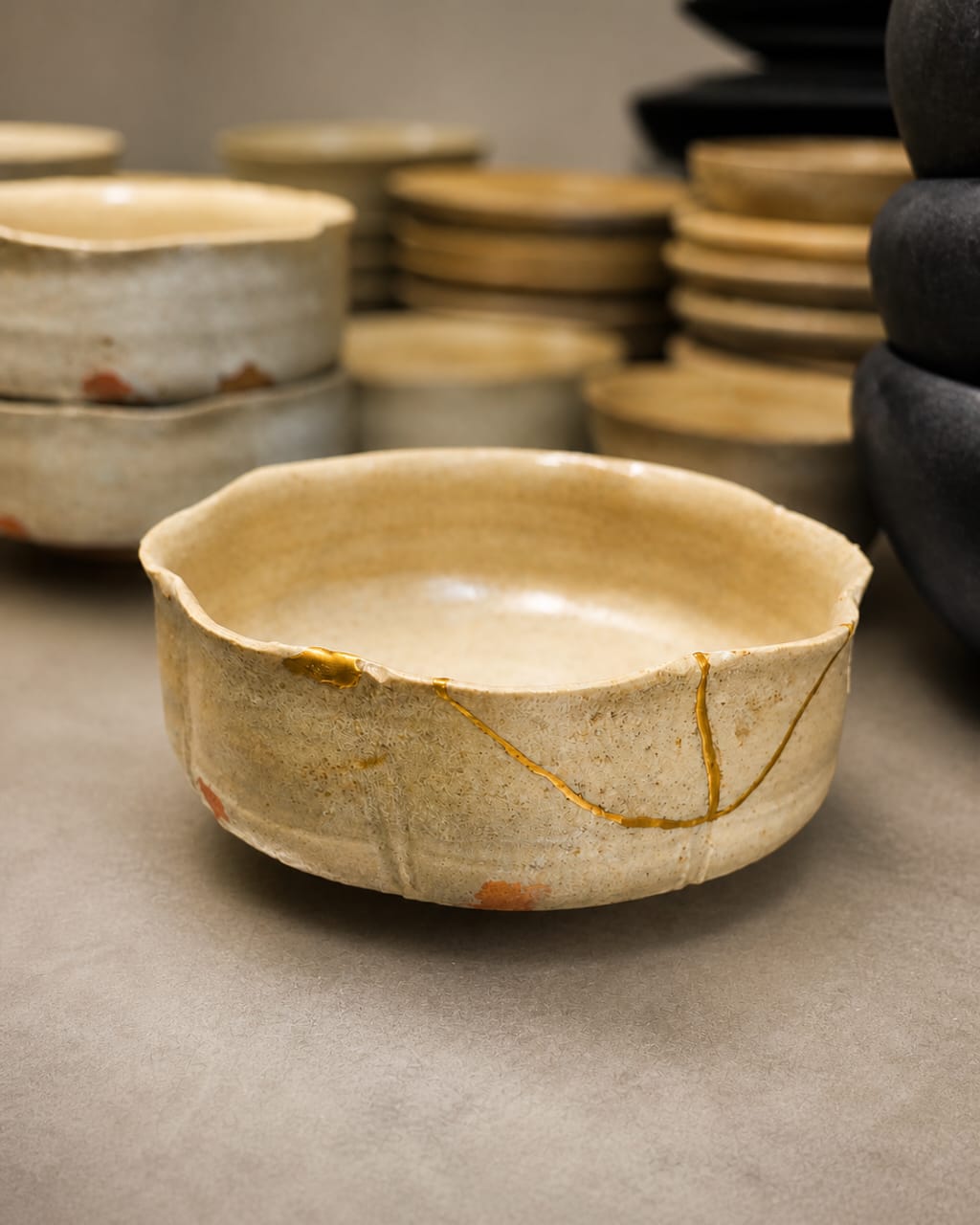Kintsugi repaired bowl
